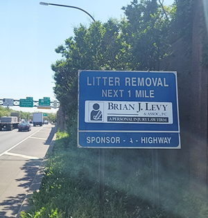 Photo of a highway adopted by Brian J. Levy and Associates, P.C.