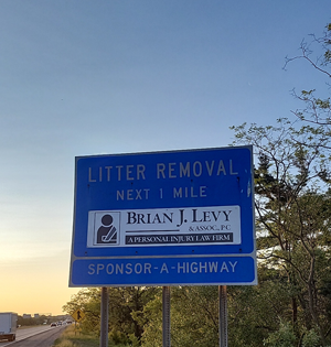 Photo of a highway adopted by Brian J. Levy and Associates, P.C.